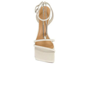 Tony Bianco Lazaar Leather Chain Sandals in Dove Nappa 6 Womens Heels